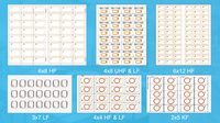 Disponible en Format 3*8 24 pcs rfid prelam incrustation plastique pour carte à puce