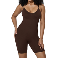 Body sculptant intégral sans couture pour femme, amincissant, respirant, avec contrôle du ventre, entrejambe superposé, effet galbant fessier, pour usage quotidien