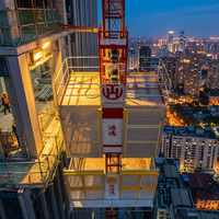 Moteur électrique haute efficacité, palan de construction 2 tonnes avec technologie de levage de bâtiment de type U brevetée, faible coût d'entretien