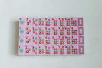Ensemble de Mahjong Américain de Luxe Premium, 160 Tuiles, Collection Botanique Personnalisée, Tuiles Gravées Florales Multicolores, Coffret Cadeau Boutique