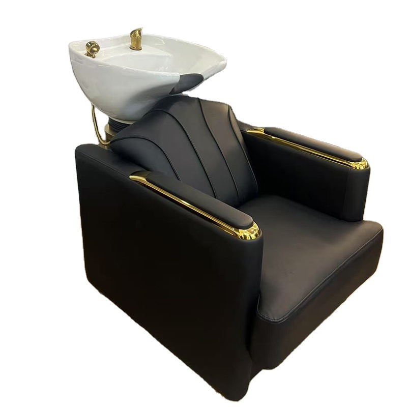 High End Salon Furniture Black Leather