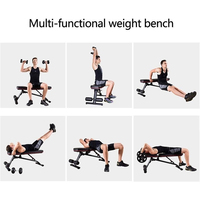 Banc de musculation réglable Banc d'haltères Chaise de presse Portant 300kg Supine Board Bancs de gymnastique