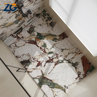 ZGSTONE Bac de douche en pierre frittée ultra-durable, antidérapant et résistant aux taches pour salle de bain, idéal pour la rénovation de salle de bain
