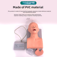 Modelo de entrenamiento de intubación traqueal para adultos Simulador electrónico de intubación traqueal humana con alarma de presión dental