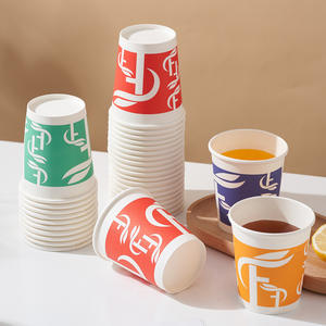 Gobelets en papier Rabbit 235ml jetables, qualité alimentaire, résistants à la chaleur, pour boissons chaudes, simple paroi - Product Image 5