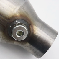 Vente en gros usine : Paire de catalyseurs universels à haut débit de 2x3 pouces en acier inoxydable à souder pour échappement