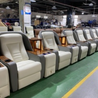 Luxuriöser Theatersessel Einzelsitz mit Mittelablagefach Heimkino-Möbel Elektrischer Relaxsessel Autositz Heimkino-Sofa