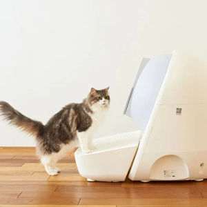 Bac à litière automatique intelligent et écologique pour chat, avec brosse, capacité de 65 L, surveillance de la santé, application, compatible avec plusieurs chats - Product Image 3