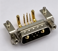 Conector D-Sub de Combinación de Alimentación y Señal 7W2, Enchufe/Toma de Corriente de Ángulo Recto con Pines para Soldar, 10A 20A 30A 40A