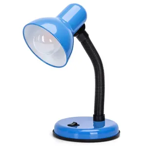 Lampada da tavolo in metallo E27, design elegante, ideale per decorazione e uso in uffici o camere, lampadina non inclusa. - Product Image 1