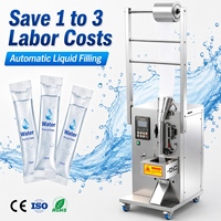 Machine de remplissage de liquides à faible consommation d'énergie pour petites usines de boissons, machines d'emballage multifonctions pour sachets, pour usage industriel