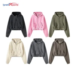 2023 सर्दियों शरद ऋतु Windproof जैकेट Hoodies महिलाओं ऊन Sweatshirt के कस्टम पूर्ण ज़िप हूडि