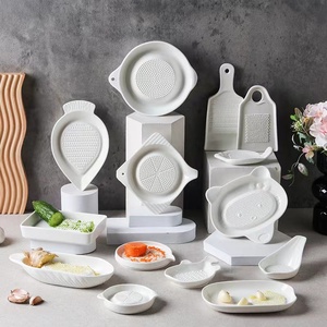 Bộ Dụng Cụ Nạo Tỏi Gốm Sứ Logo Tùy Chỉnh Dụng Cụ Nạo Thiết Kế Ô Liu Làm Bằng Tay Dụng Cụ Gọt Vỏ Tỏi Đĩa Trắng - Product Image 5