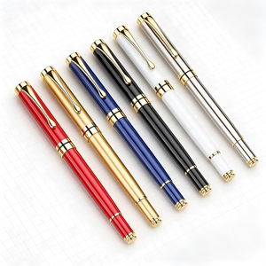 Stylos Gel Métalliques Multicolores pour Entreprises, Vente en Gros, Pointe 0,5 mm, Luxe, Signature Personnalisée, Cadeaux d'Entreprise pour Clients, Encre Bleue <span class=keywords><strong>Koray</strong></span> - Product Image 1