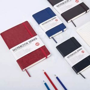 Custom logo A5 B6 PU Leather Hard Cover Journal Pocket Notebook to Do List - Product Image 4