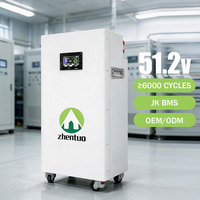 Système Énergétique Domestique 25kWh Batterie LiFePO4 51.2V 400Ah Armoire au Sol Alimentation Hybride Hors Réseau pour Toute la Maison Conception 10 Ans