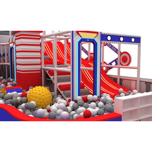 <strong>Ball</strong> Pool Pit <strong>Ninja</strong> Warrior Obstacles Interesting Soft Play Area Center Indoor Playground <strong>Ninja</strong> Swing Bridge with Wall Game - Product Image 4