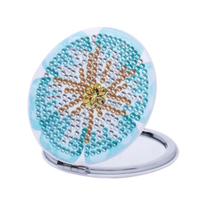 Diamond Painting Oem Compact Mirror DIY <strong>Mandala</strong> Art <strong>Dotting</strong> Mini Pocket Mirror Portable Diamond Painting Mirror - Product Image 1