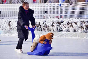 QIQU QQ-HT <span class=keywords><strong>Patin</strong></span> à roulettes Dolphin Ride-On à double usage, étanche, pour activités parent-enfant, avec aide à la marche assise et poussoir d'entraînement - Product Image 3