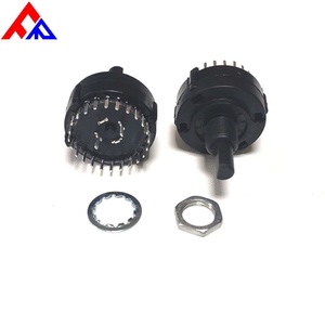 Nuevo Interruptor de Selección de Posiciones y Engranajes de 1/2 Polos con Eje Aislado, 2/3/4/5/6/7/8/9/10/11/12 Posiciones, 26mm, Metales y Plásticos - Product Image 6