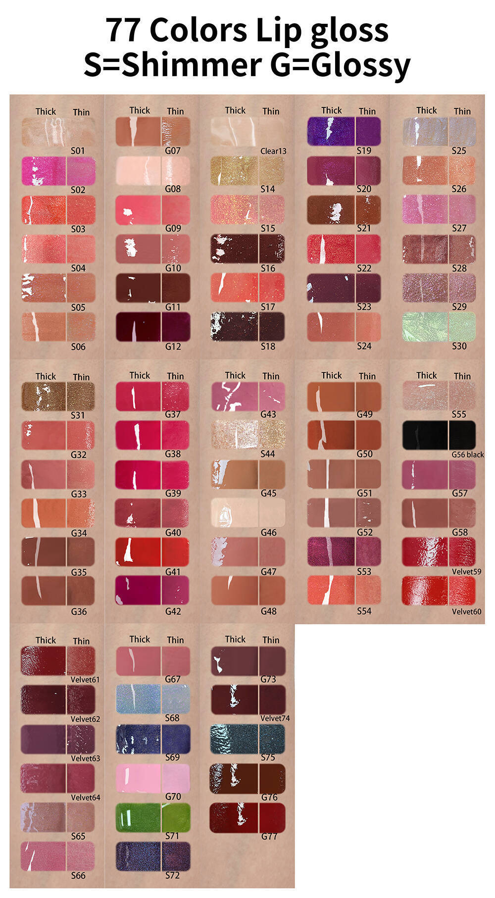 77 Colors Optional