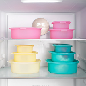 Silicone Food Container Leakproof BPA Free Silicone Single <b>Compartment</b> Bento <b>Lunch</b> <b>Box</b> Silicon Food Container with Lid - Product Image 6