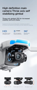 Nuevo Dron GPS X1 2026 para Fotografía, Gimbal de 3 Ejes, Cámara Dual 4K, WIFI 5G, Pantalla HD FPV, Control Remoto de Largo Alcance 5km, Drones Plegables sin Escobillas - Product Image 6