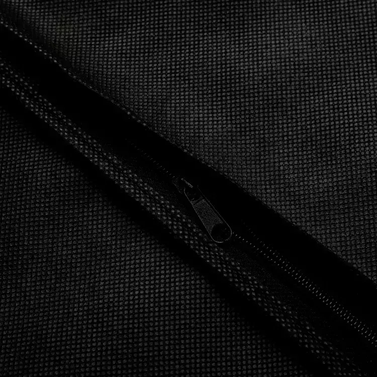 Custom logo foldable waterproof non woven garment bag suit cover with clear window