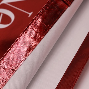 Venta al por mayor logotipo personalizado no tejido fuerte reciclable ecológico serigrafía tamaño mediano <span class=keywords><strong>TDG</strong></span> bolsas de compras <span class=keywords><strong>bolsa</strong></span> de mano - Product Image 6