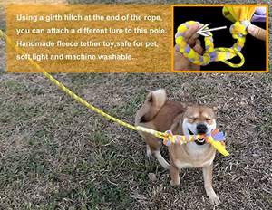 Bâtons tressés durables personnalisés et bâtons de flirt pour chiens pour l'entraînement et l'exercice en camping - Product Image 5