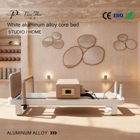 Precio de Fábrica Reformer Plegable de Aluminio Blanco, Máquina de Pilates Comercial