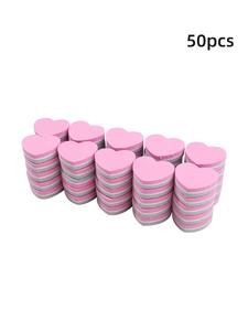 Lime à ongles double face en forme de cœur, papier de verre 100/180, outil de manucure, tampons à ongles, pour approvisionnement mixte à prix bas - Product Image 3