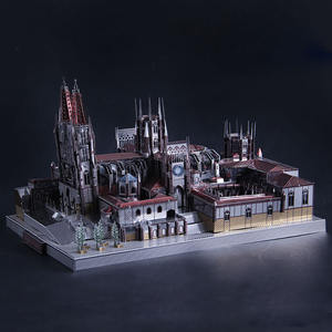 Cathédrale de Burgos modèle <span class=keywords><strong>3d</strong></span> puzzles en métal pour adultes - Product Image 5