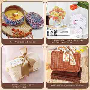 New Unique Rattan Birthday Gifts Set Relaxing Bath Spa Gifts for Her Women Friend Factory Customized Get Well Soon Gifts Basket - Product Image 3