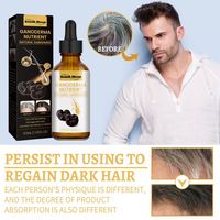 Produits de coloration des cheveux SOUTH MOON, cheveux blancs et gris en noir, sérum nourrissant pour la coloration des cheveux naturel au Ganoderma