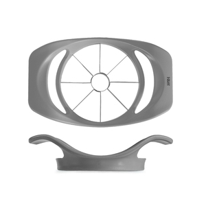 Affettatrice per Mele in Polipropilene con Lama in Acciaio Inossidabile, Grigio Chiaro, Utensile per Frutta e Verdura - Product Image 1