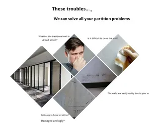Hiện Đại Modular Văn Phòng Phân Vùng Tường Kính Hệ Thống Cách Âm Di Chuyển Divider Phòng Tủ Cho Bệnh Viện Phòng Khách Sử Dụng - Product Image 6