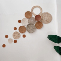 Home Items Trend House Show Piece Woven Wall Kids Decor Plate Gifts Round Decor Hanging Art Design Moon Phases Nordic