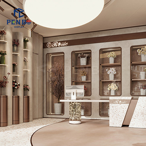 Hoàn thành thiết lập Cửa hàng Hoa với màn hình hiển thị Kệ tường giá lưu trữ và đồ nội thất bán lẻ cho các mặt hàng Cửa hàng Hoa - Product Image 3