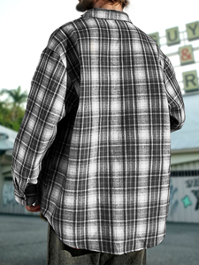 Camicie da uomo con bottoni e pantaloni a manica <span class=keywords><strong>lunga</strong></span> Casual <span class=keywords><strong>camicia</strong></span> da vacanza da uomo <span class=keywords><strong>camicia</strong></span> da uomo a quadri Top Top Top da uomo - Product Image 2