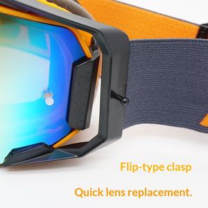 Nuove Lenti per Occhiali da Moto HD Antivento Antiesplosione a Sgancio Rapido Lenti a Specchio con Telaio Completo per Sport Equestri - Product Image 2