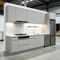 Unité de cuisine préfabriquée compacte pour studio, à assembler soi-même