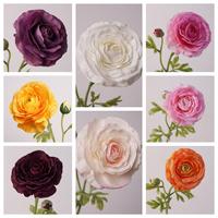 Promo! Bunga Ranunculus Oranye Berkualitas Tinggi, Real Touch, untuk Dekorasi Acara