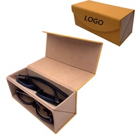 Organisateur de lunettes de soleil pliable de voyage portable à 2 emplacements étui à lunettes à rangement multiple boîte à lunettes