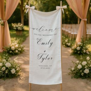 Letrero para Silla Conmemorativa de Boda 155x55in para Ceremonia, Decoración de Asientos Reservados, Resistente al Desgaste y al Polvo, Modelo ZB025 - Product Image 3