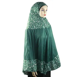 2021 New Design XXL Polyester Spandex Woven Warm Six Arab Muslim Beaded Hijab Scarf Stone Design Cap Hijab