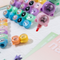 Ensemble de cadeaux promotionnels de mini marqueurs de couleur de l'eau de dessin animé pour enfants de stylos à base d'eau pour le dessin en plastique Durable