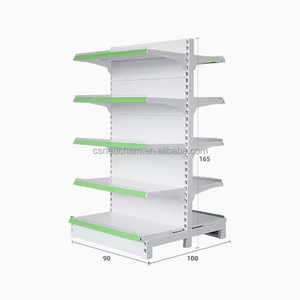 Hai mặt trắng siêu thị hiển thị Kệ Kệ Kệ trung tâm cho các cửa hàng và trung tâm mua sắm - Product Image 1
