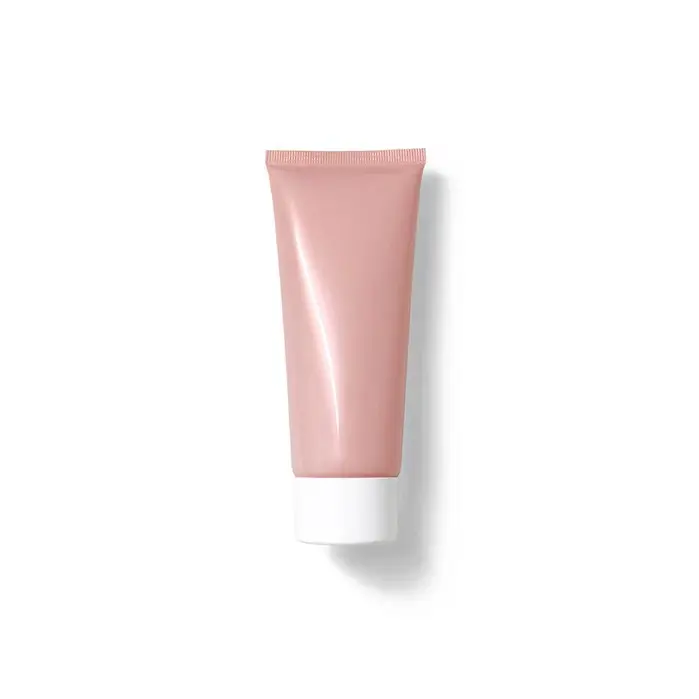 Eco-friendly Free Sample Plastic Cosmetic Plastic BB Pink Cream Tube With Custom Lip