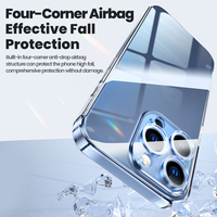 Coque en TPU transparente Toocki avec airbag à quatre coins 360 °   Protection de la recharge sans fil pour un usage quotidien